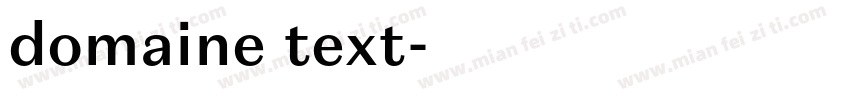 domaine text字体转换